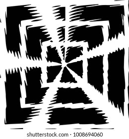 Grunge halftone black and white texture background. Abstract vector Texture

