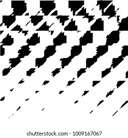 Grunge halftone black and white texture background. Abstract vector Texture
