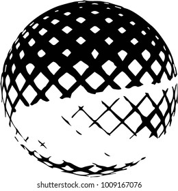 Grunge halftone black and white texture background. Abstract vector Texture
