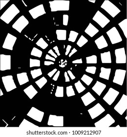 Grunge halftone black and white texture background. Abstract vector Texture
