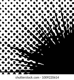 Grunge halftone black and white texture background. Abstract vector Texture
