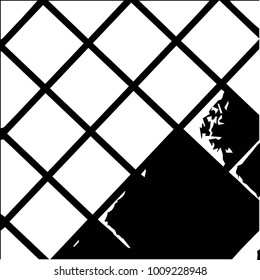 Grunge halftone black and white texture background. Abstract vector Texture
