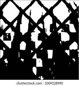 Grunge halftone black and white texture background. Abstract vector Texture
