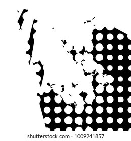 Grunge halftone black and white texture background. Abstract vector Texture
