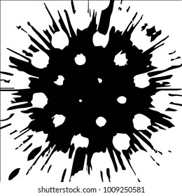 Grunge halftone black and white texture background. Abstract vector Texture
