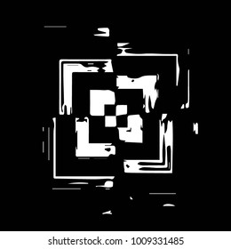 Grunge halftone black and white texture background. Abstract vector Texture

