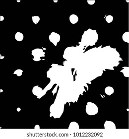 Grunge halftone black and white texture background. Abstract vector Texture
