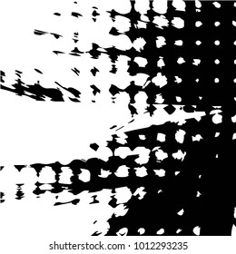 Grunge halftone black and white texture background. Abstract vector Texture
