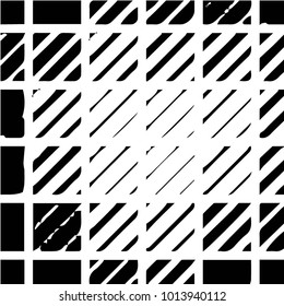 Grunge halftone black and white texture background. Abstract vector Texture
