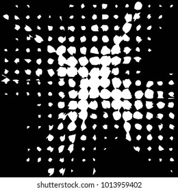 Grunge halftone black and white texture background. Abstract vector Texture
