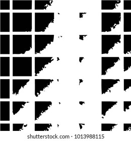 Grunge halftone black and white texture background. Abstract vector Texture
