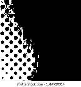 Grunge halftone black and white texture background. Abstract vector Texture
