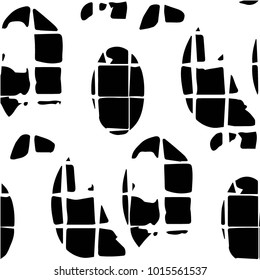 Grunge halftone black and white texture background. Abstract vector Texture
