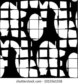 Grunge halftone black and white texture background. Abstract vector Texture
