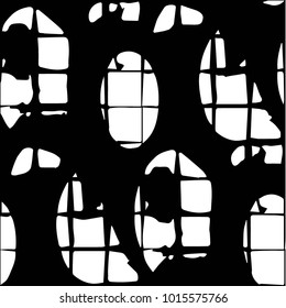 Grunge halftone black and white texture background. Abstract vector Texture
