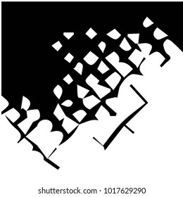 Grunge halftone black and white texture background. Abstract vector Texture
