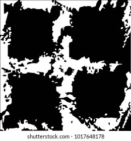 Grunge halftone black and white texture background. Abstract vector Texture

