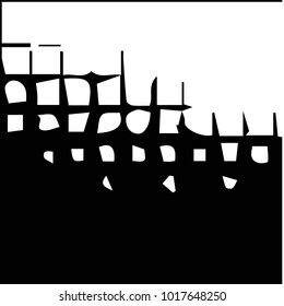 Grunge halftone black and white texture background. Abstract vector Texture
