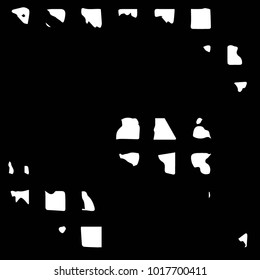 Grunge halftone black and white texture background. Abstract vector Texture
