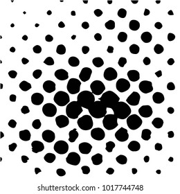Grunge halftone black and white texture background. Abstract vector Texture
