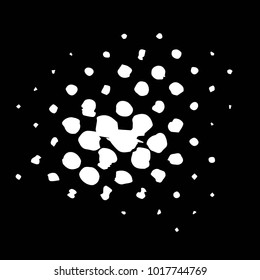 Grunge halftone black and white texture background. Abstract vector Texture
