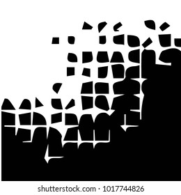 Grunge halftone black and white texture background. Abstract vector Texture
