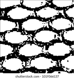 Grunge halftone black and white texture background. Abstract vector Texture

