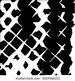 Grunge halftone black and white texture background. Abstract vector Texture

