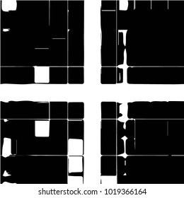 Grunge halftone black and white texture background. Abstract vector Texture

