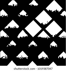 Grunge halftone black and white texture background. Abstract vector Texture
