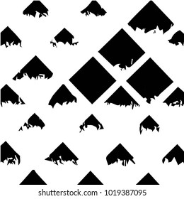 Grunge halftone black and white texture background. Abstract vector Texture
