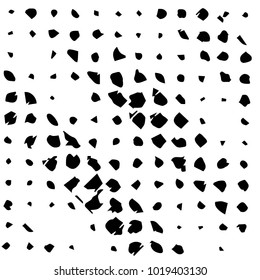 Grunge halftone black and white texture background. Abstract vector Texture
