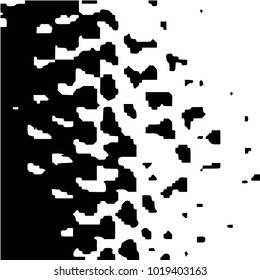 Grunge halftone black and white texture background. Abstract vector Texture
