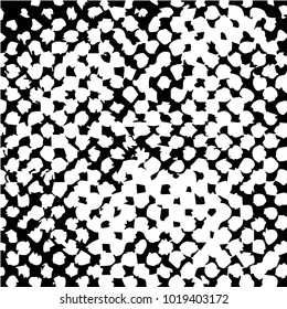 Grunge halftone black and white texture background. Abstract vector Texture
