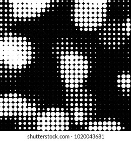 Grunge halftone black and white texture background. Abstract vector Texture
