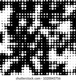Grunge halftone black and white texture background. Abstract vector Texture
