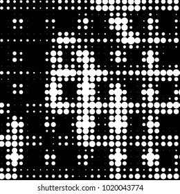 Grunge halftone black and white texture background. Abstract vector Texture
