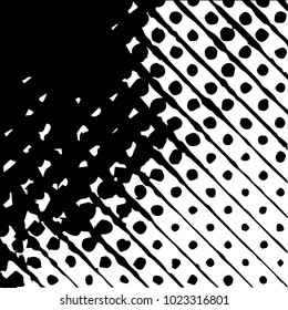 Grunge halftone black and white texture background. Abstract vector Texture
