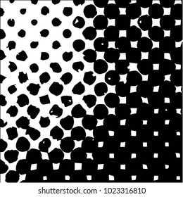 Grunge halftone black and white texture background. Abstract vector Texture
