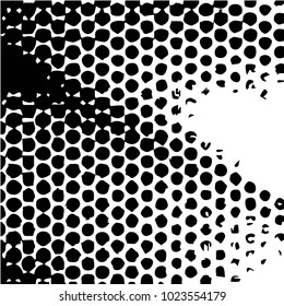 Grunge halftone black and white texture background. Abstract vector Texture
