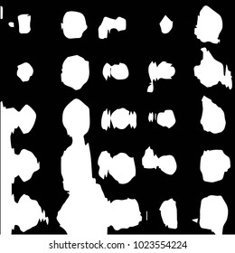 Grunge halftone black and white texture background. Abstract vector Texture

