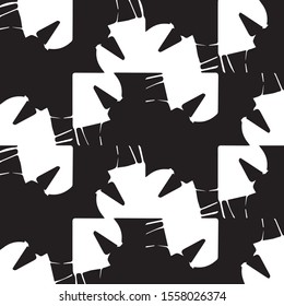 Grunge halftone black and white texture background. Abstract vector Texture