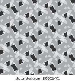 Grunge halftone black and white texture background. Abstract vector Texture