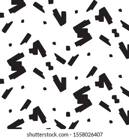 Grunge halftone black and white texture background. Abstract vector Texture