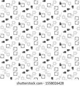 Grunge halftone black and white texture background. Abstract vector Texture