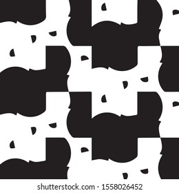 Grunge halftone black and white texture background. Abstract vector Texture