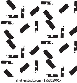 Grunge halftone black and white texture background. Abstract vector Texture