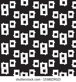 Grunge halftone black and white texture background. Abstract vector Texture