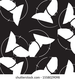 Grunge halftone black and white texture background. Abstract vector Texture
