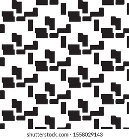 Grunge halftone black and white texture background. Abstract vector Texture